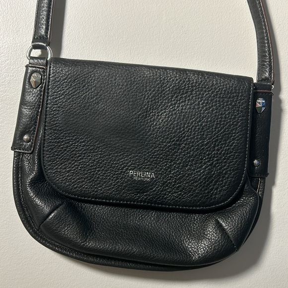 Perlina New York Black Soft Leather Purse - Picture 2 of 4